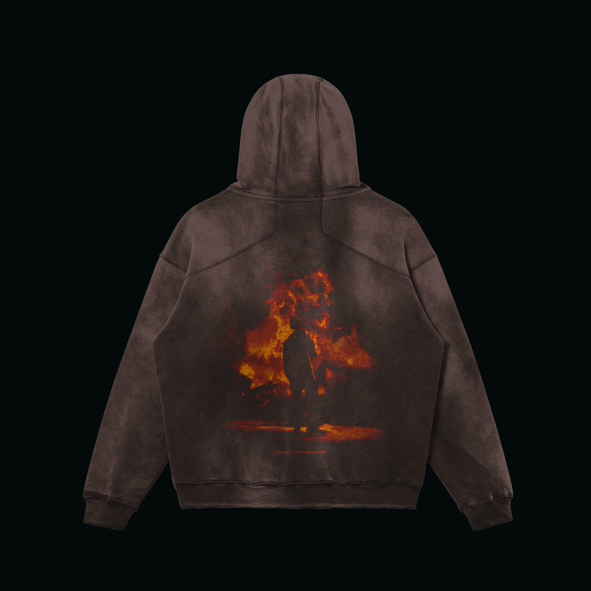 'LET THE WORLD BURN' - Sun Faded Hoodie