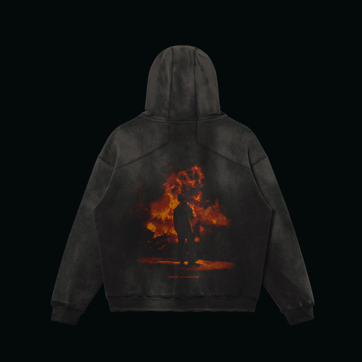 'LET THE WORLD BURN' - Sun Faded Hoodie