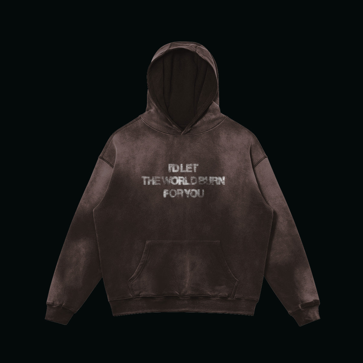 'LET THE WORLD BURN' - Sun Faded Hoodie
